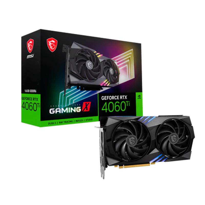 TARJETA DE VIDEO NVIDIA 16.0 GB DDR6 MSI GEFORCE RTX 4060TI GAMING X