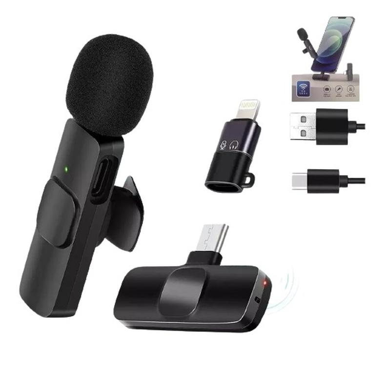 Microfono Solapa Inalambrico Para Celular Tablet Pc Lavalier Lightning  Iphone